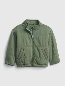 Стеганая куртка Gap, зеленый