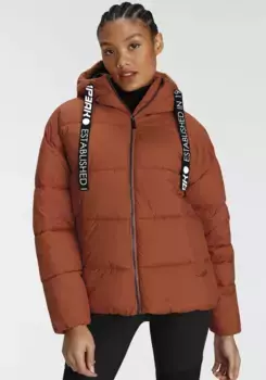 Стеганая куртка Icepeak "VACHA", с капюшоном, цвет Orange