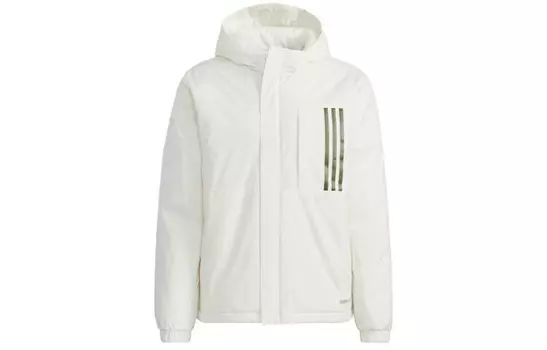 Стеганая куртка мужская белая Adidas, белый
