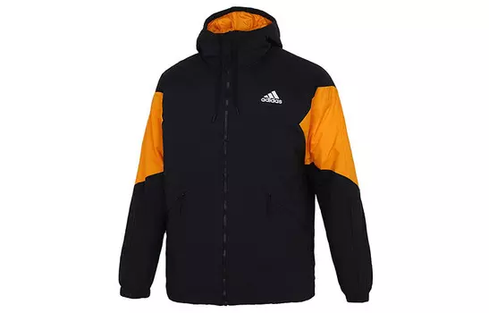 Стеганая куртка мужская черная Adidas, черный