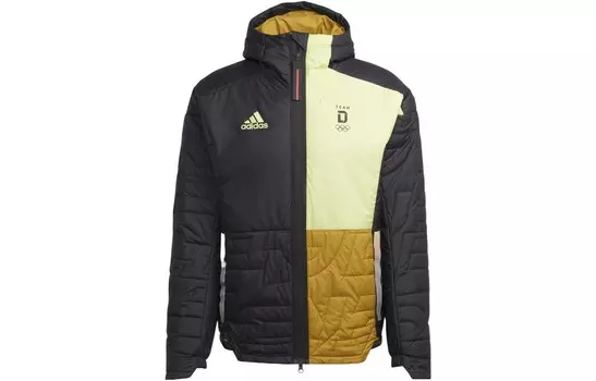Стеганая куртка мужская черная Adidas, черный