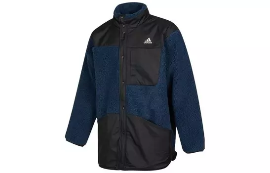 Стеганая куртка мужская черная Adidas, черный