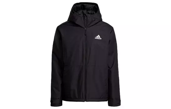 Стеганая куртка мужская черная Adidas, черный