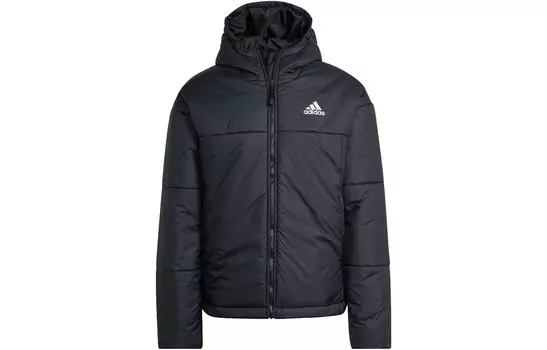 Стеганая куртка мужская черная Adidas, черный
