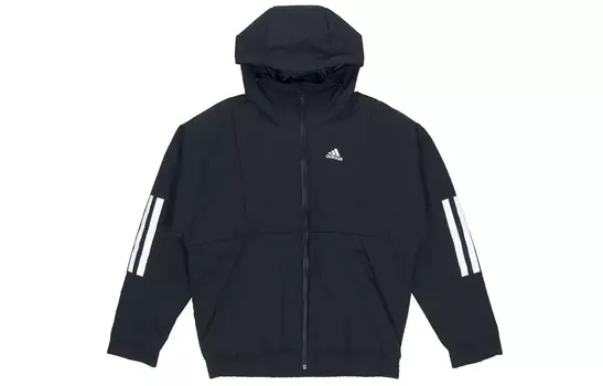 Стеганая куртка мужская черная Adidas, черный