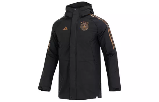 Стеганая куртка мужская черная Adidas, черный