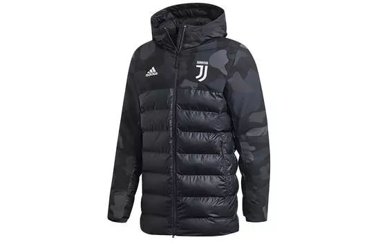 Стеганая куртка мужская синяя Adidas, синий