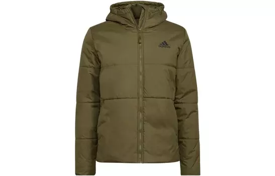 Стеганая куртка мужская зеленая Adidas, зеленый
