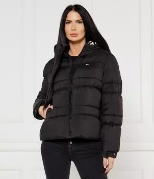 Стеганая куртка Tommy Jeans Regular Fit, черный