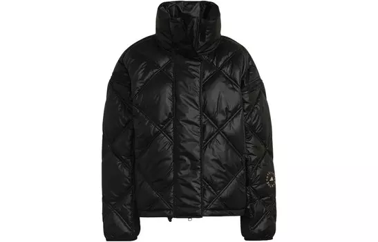 Стеганая куртка женская черная Adidas