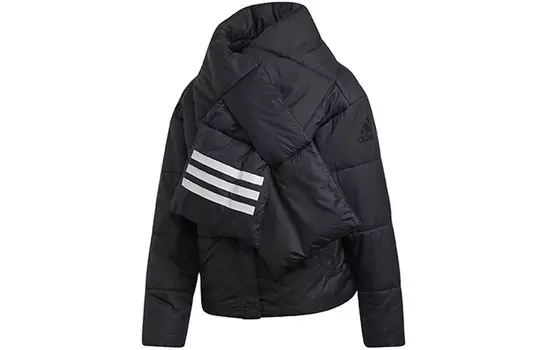 Стеганая куртка женская черная Adidas