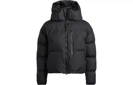 Стеганая куртка женская черная Adidas