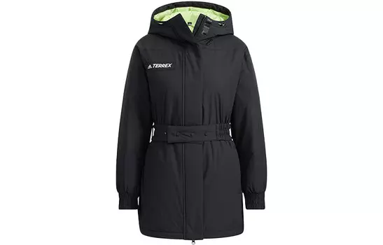 Стеганая куртка женская черный Adidas