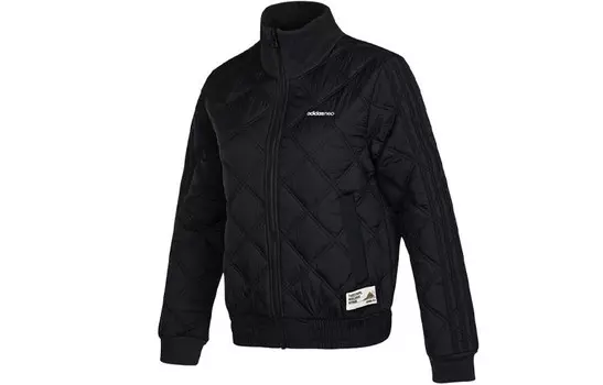 Стеганая куртка женская черный Adidas Neo