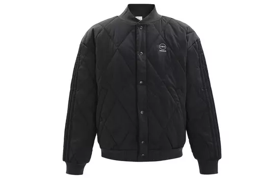 Стеганая куртка женская черный Adidas Neo