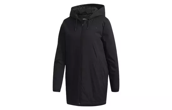 Стеганая куртка женская черный Adidas Neo