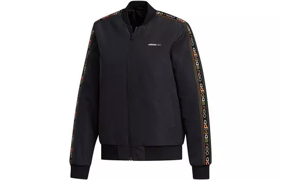 Стеганая куртка женская черный Adidas Neo