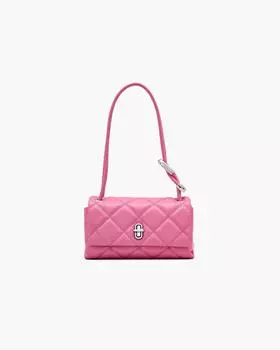 Стеганая мини-сумка на два плеча Marc Jacobs, цвет Bow Pink