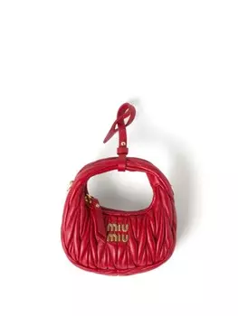 Стеганая мини-сумка Wander Miu Miu, красный