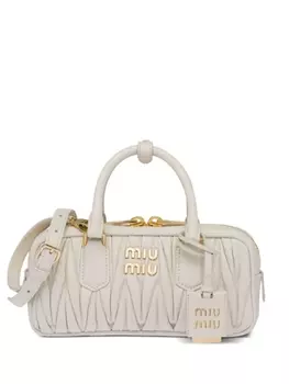 Стеганая сумка Miu Miu Arcadie, белый