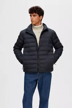 Стеганая зимняя куртка Selected Homme, синий