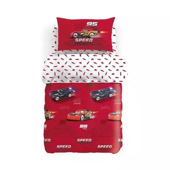 Стеганное покрывало Caleffi Disney Cars Frenzy, красный