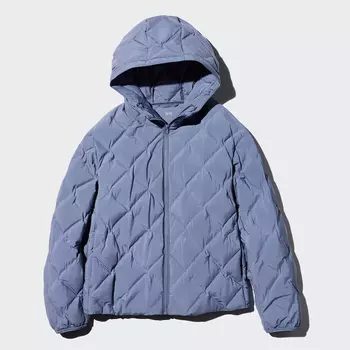 Стеганный пуховик Uniqlo Pufftech, 63 синий