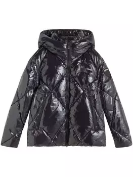 Стеганое худи Blauer, черный