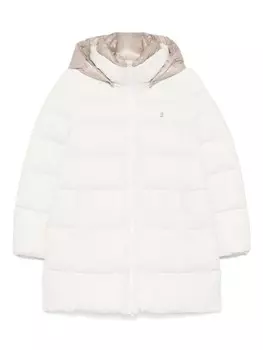 Стеганое пальто Herno Kids, белый