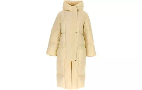 Стеганое пуховое пальто JIL SANDER, Ecru