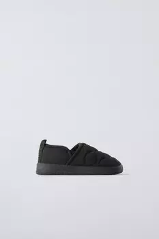 Стеганые кроссовки ZARA, черный
