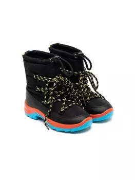 Стеганые сапоги Stella McCartney Kids, черный
