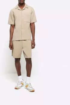 Стеганые шорты River Island, бежевый