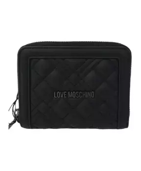 Стеганый кошелек на молнии с отделением для монет Love Moschino, черный