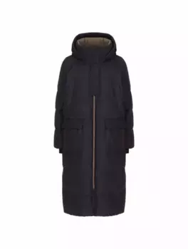 Стеганый пуховик Brunello Cucinelli, синий