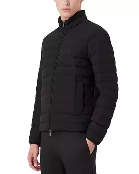 Стеганый пуховик Emporio Armani, черный