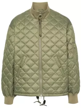 Стеганый пуховик Flyer Field Barbour, зеленый