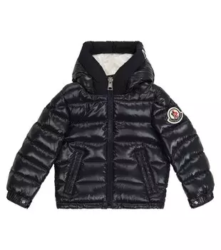 Стеганый пуховик Salzman Moncler Enfant, синий