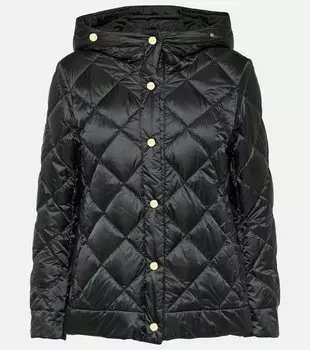 Стеганый пуховик the cube risoft Max Mara, черный