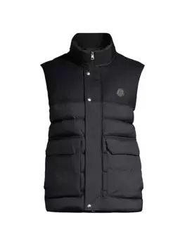 Стеганый пуховый жилет Rance Moncler, синий
