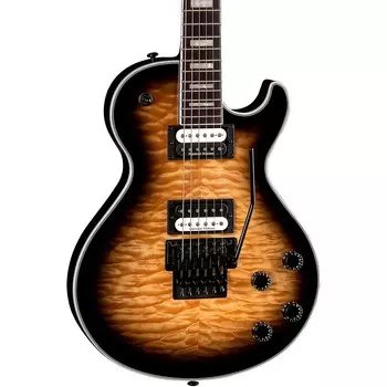 Стеганый топ Dean Thoroughbred Select с электрогитарой Floyd Natural Black Burst