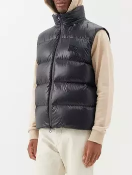 Стеганый жилет northfield Burberry, черный