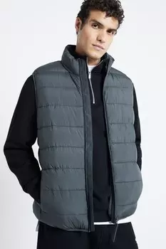 Стеганый жилет River Island, синий