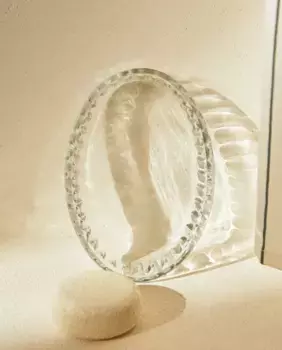 Стеклянная мыльница Zara Home, прозрачный