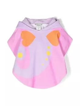 Stella McCartney Kids халат с графичным принтом, розовый