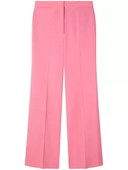 Stella McCartney шерстяные брюки строгого кроя, розовый