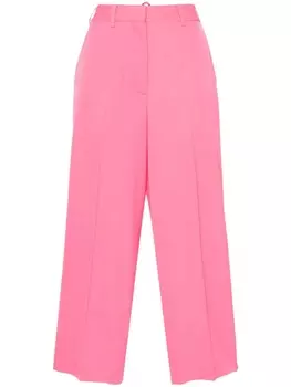 Stella McCartney шерстяные брюки строгого кроя, розовый