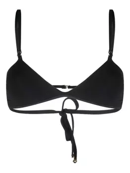 Stella McCartney топ бикини на бретелях, черный