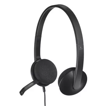 Стереогарнитура Logitech H340, черный