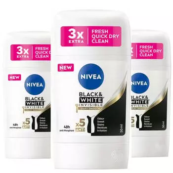 Стик-антиперспирант, 3 шт. Nivea Silky Smooth